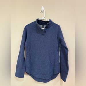 Prana Women’s Navy Blue Recycled Wool Sweater